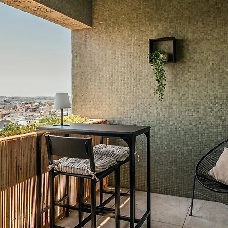 아파트 With Panoramic Views - Trindade 포르투